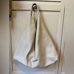 Kurt Geiger London white leather hobo bag